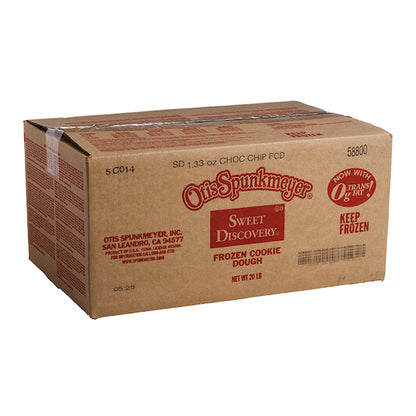 Otis Spunkmeyer Frozen Chocolate Chip Cookie Dough, 1 x 240 x 1.33 oz Case - DOT product image 6