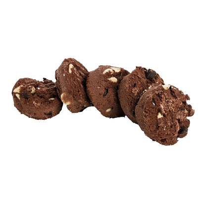 Otis Spunkmeyer Frozen Double Chocolate Chip Cookie Dough, 1 x 240 x 1.33 oz Case - DOT product image 2