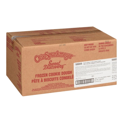 Otis Spunkmeyer Kosher Sweet Discovery Medium Peanut Butter Cookie Dough, 240 x 1.33 oz Case - Bakery & Desserts
