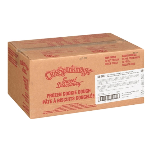 Otis Spunkmeyer Sweet Discovery Medium Chocolate Chunk Cookie Dough, 1 x 240 x 1.33 oz Case - Bakery & Desserts