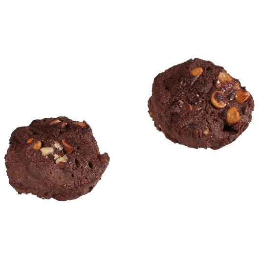 Otis Spunkmeyer Frozen Cookie Dough Chocolate Turtle With Caramel, Pecans & Caramel Chips, Bulk Bag, 1 x 240 x 1.33 oz - DOT product image 2