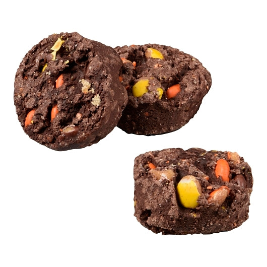 Otis Spunkmeyer Sweet Discovery Chocolate Flavored With Reese's Pieces Candy Bulk Bag Frozen Cookie Dough, 1 x 240 x - DOT product image 2