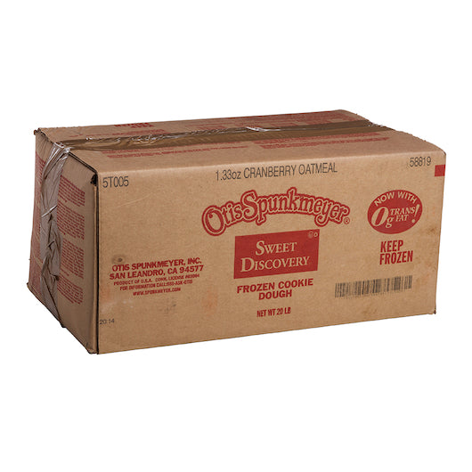 Otis Spunkmeyer Sweet Discovery Medium Cranberry Oatmeal Cookie Dough, 1 x 240 x 1.33 oz Case - DOT product image 5