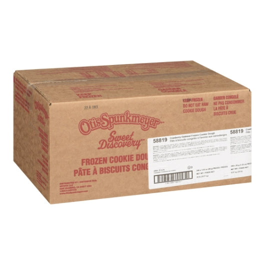 Otis Spunkmeyer Sweet Discovery Medium Cranberry Oatmeal Cookie Dough, 1 x 240 x 1.33 oz Case - Bakery & Desserts