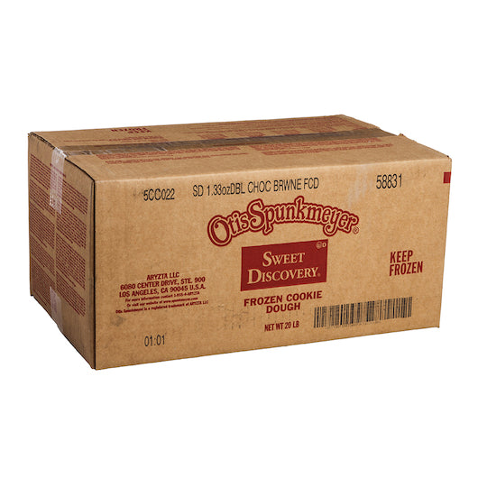 Otis Spunkmeyer Sweet Discovery Double Chocolate Brownie Bulk Bag Frozen Cookie Dough, 1 x 240 ct Case - DOT product image 5