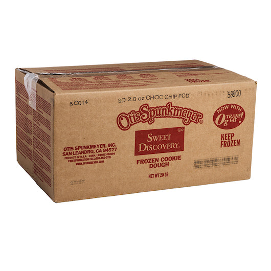 Otis Spunkmeyer Sweet Discovery Chocolate Chip Bulk Bag Frozen Cookie Dough, 1 x 160 x 2 oz Case - DOT product image 8