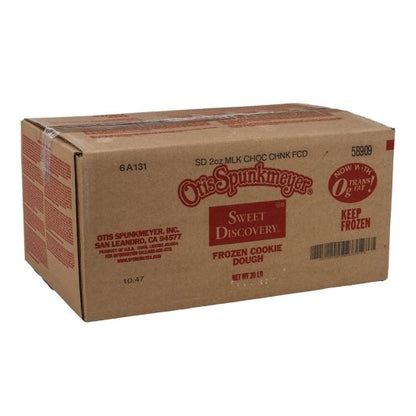 Otis Spunkmeyer Sweet Discovery Milk Chocolate Chunk Bulk Bag Frozen Cookie Dough, 1 x 160 x 2 oz Case - DOT product image 7
