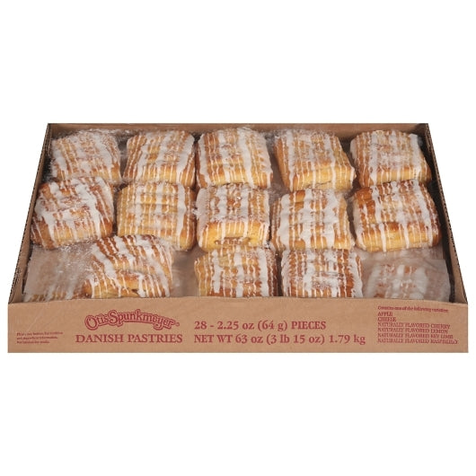 Otis Spunkmeyer Danish Variety Pack 24 Apple, 30 Cherry, and 30 Cheese Tray Bulk Pack Danish, 3 x 28 x 2.25 oz Case - DOT product image 2