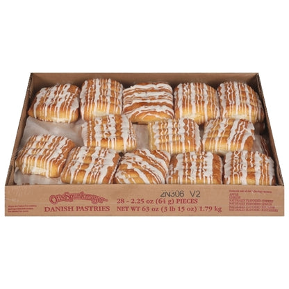 Otis Spunkmeyer Danish Variety Pack 24 Apple, 30 Cherry, and 30 Cheese Tray Bulk Pack Danish, 3 x 28 x 2.25 oz Case - DOT product image 3