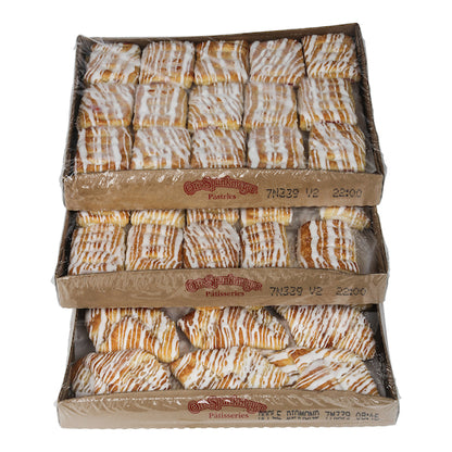 Otis Spunkmeyer Danish Variety Pack 24 Apple, 30 Cherry, and 30 Cheese Tray Bulk Pack Danish, 3 x 28 x 2.25 oz Case