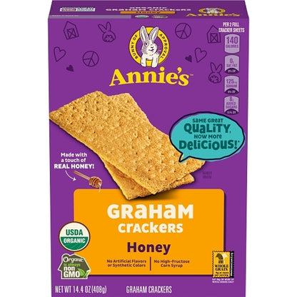 Annies Homegrown Organic Honey Graham Crackers, 12 x 14.4 oz Case - DOT product image 2