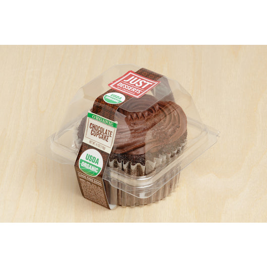 Just Desserts Vegan Midnight Chocolate Cupcakes, 6 x 4 oz Case - Bakery & Desserts