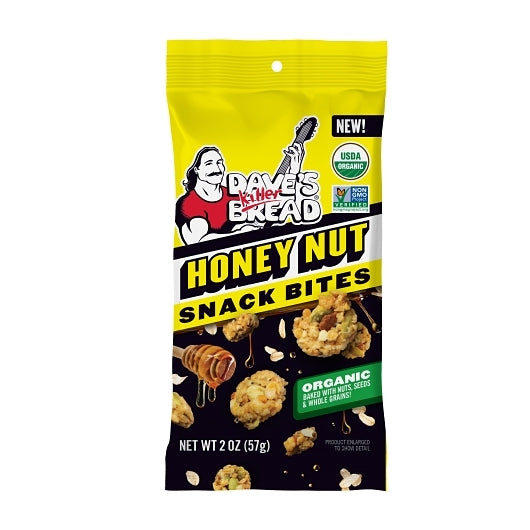 Dave's Killer Bread Organic Honey Bites, 2 x 8 x 2 oz Case - Pantry Ingredients
