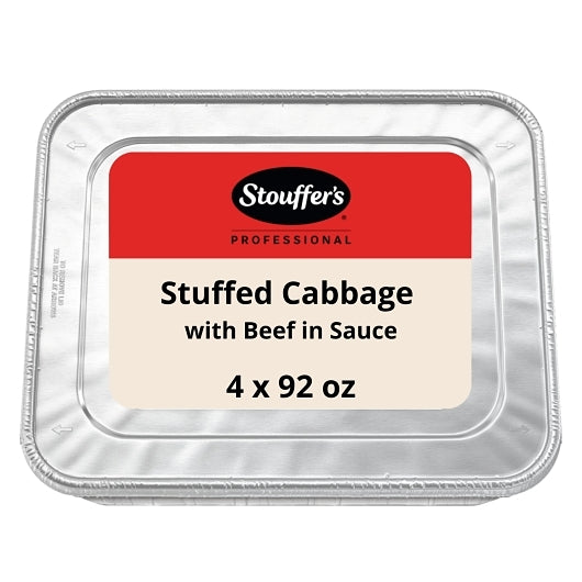 Nestle Stouffers Stuffed Cabbage with Beef in Sauce, 4 x 5.75 lb Case - Prepared Foods
