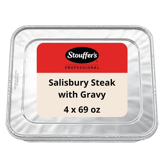 Stouffer's Salisbury Steak with Gravy, 4 x 69 oz Case - Prepared Foods
