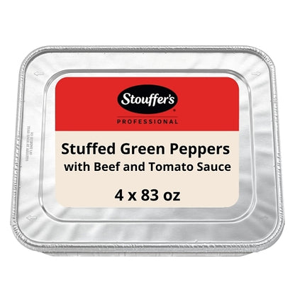 Nestle Stouffers Stuffed Peppers Stuffed Beef Sauce, 4 x 5.188 lb Case - Prepared Foods