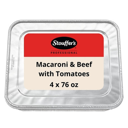 Nestle Stouffers Macaroni & Beef with Tomatoes, 4 x 4.75 lb Case - GS1 mobile-ready hero image