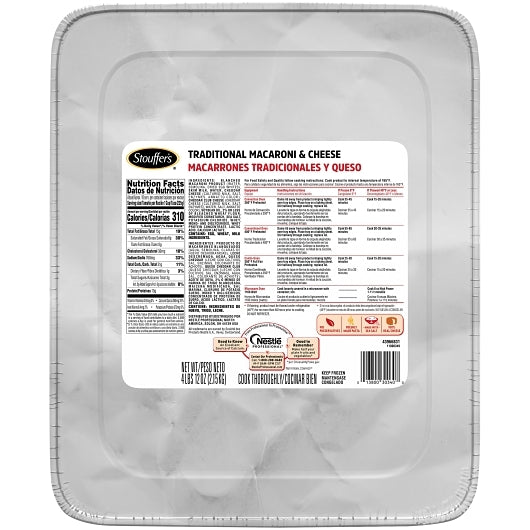Stouffer's Traditional Macaroni & Cheese Frozen Meal, 4 x 4.75 lb Case - DOT product image 3