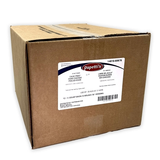 Papetti's Cage Free Peeled Hard Cooked Eggs, 12 x 12 ct Case - DOT product image 5