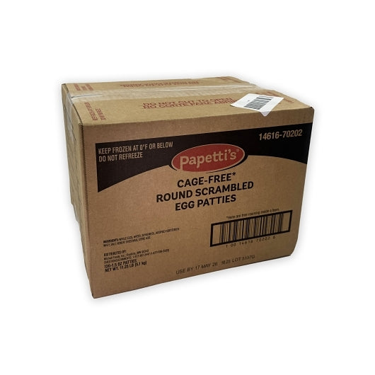 Abbotsford Farms Fully 3.5" Round Scrambled Egg Patties, 1 x 120 x 1.5 oz Case - DOT product image 4