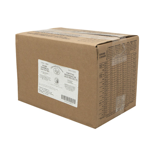 Abbotsford Farms Fully 3.5" Round Scrambled Egg Patties, 1 x 120 x 1.5 oz Case - DOT product image 5