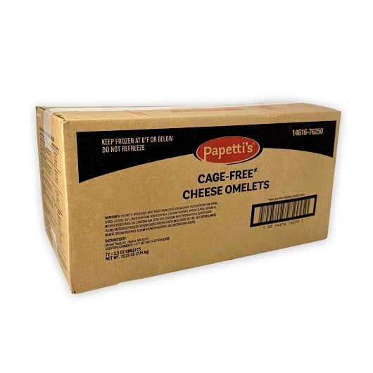 Abbotsford Farms(R) Fully-Cooked 6 Inch Fully Cooked Single Fold Cheddar Cheese Omelet, 1 x 15.75 lb Case - DOT product image 4