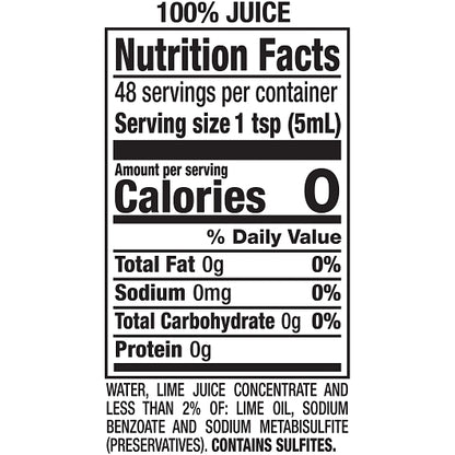 ReaLime Lime Juice, 12 x 8 fl oz Case - DOT product image 7