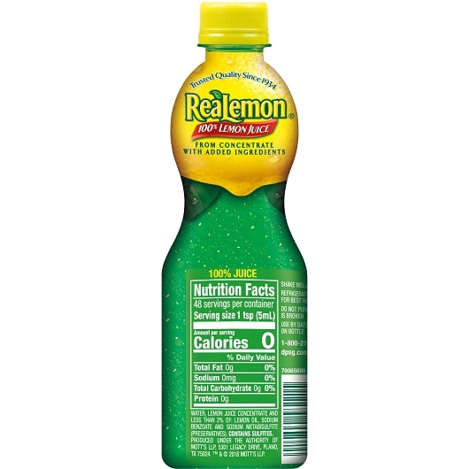 ReaLemon JUICE BOTTLE, 12 x 8 fl oz Case - DOT product image 7