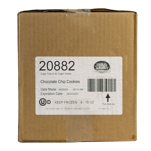 Hill & Valley Sugar Free Chocolate Chunk Cookie, 8 x 15 oz Case - DOT product image 7