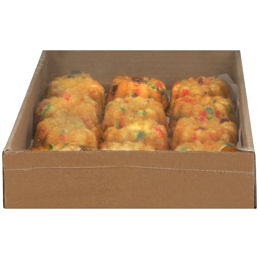 New Day Mini Confetti Bundt Cake, 2 x 12 ct Case - Bakery & Desserts
