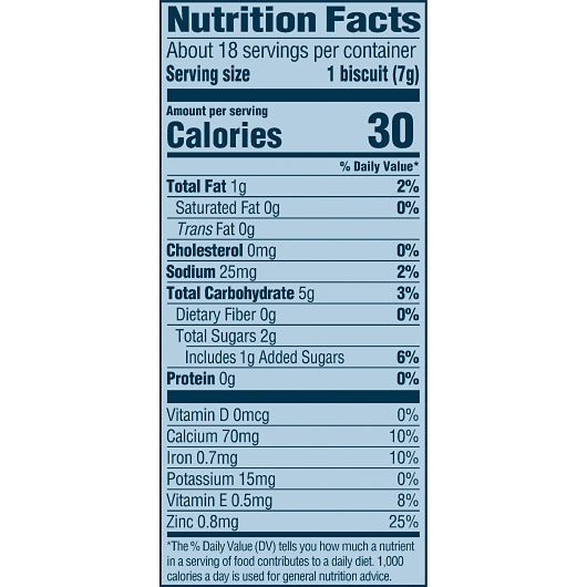 Gerber Graduates Non-GMO Whole Grain Vanilla Lil Biscuits Toddler Snack Bar, 8 x 4.4 oz Case - DOT product image 3