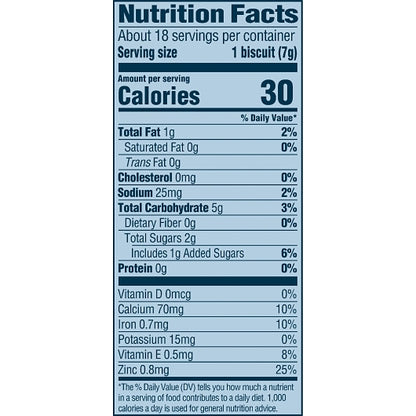 Gerber Graduates Non-GMO Whole Grain Vanilla Lil Biscuits Toddler Snack Bar, 8 x 4.4 oz Case - DOT product image 3