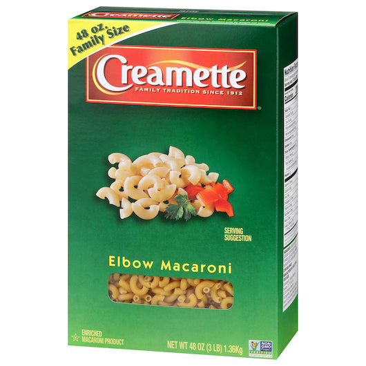 Creamette Pasta Elbow Macaroni, 8 x 48 oz Case - DOT product image 3
