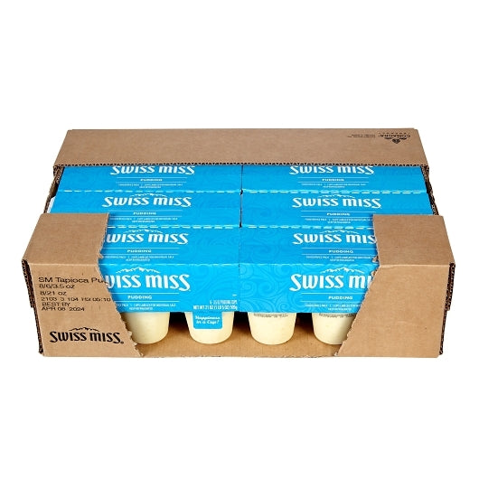 Swiss Miss Pudding Tapioca, 8 x 3.5 oz Case - GS1 open-case image