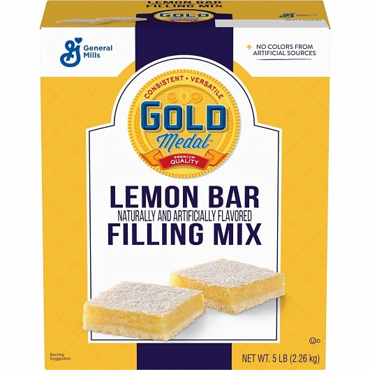 Gold Medal Lemon Bar Mix Box with Filling and Topping, 6 x 4.1 lb Case - DOT product image 2