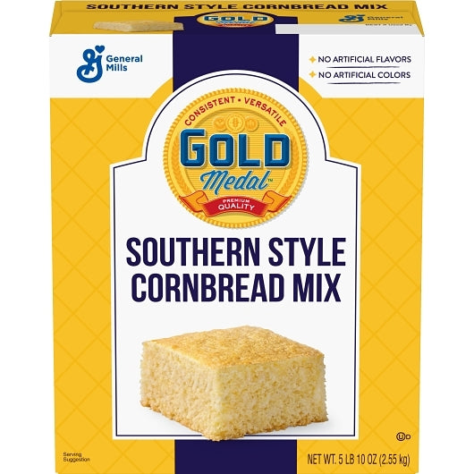 Krusteaz White Cornbread Southern Cornbread Mix, 6 x 5.61 lb Case - Bakery & Desserts