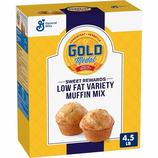 Sweet Rewards Low Fat Sweet Rewards Variety Muffin Mix, 6 x 4.5 lb Case - GS1 mobile-ready hero image