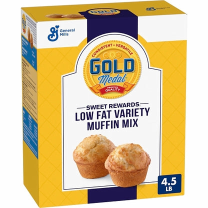 Sweet Rewards Low Fat Sweet Rewards Variety Muffin Mix, 6 x 4.5 lb Case - GS1 mobile-ready hero image