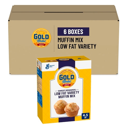 Sweet Rewards Low Fat Sweet Rewards Variety Muffin Mix, 6 x 4.5 lb Case - GS1 mobile-ready hero image