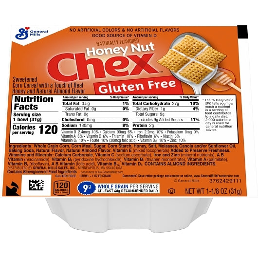 Chex Honey Nut Cereal, 96 x 1.13 oz Case - DOT product image 4