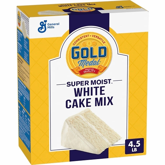 Gold Medal Supermoist White Cake Mixs, 6 x 4.5 lb Case - Bakery & Desserts