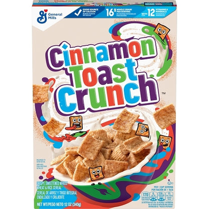 Cinnamon Toast Crunch Cereal, 12 x 12 oz Case - DOT product image 2