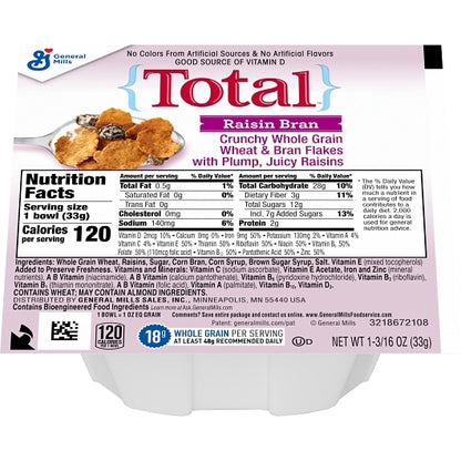 Total Raisin Bran Cereal, 96 x 1.19 oz Case - DOT product image 4