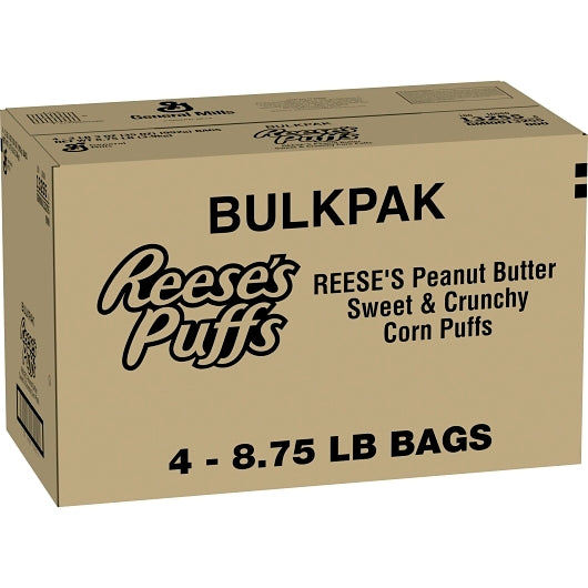 Reese's Puffs Bulk Cereal, 4 x 2.188 lb Case - Breakfast Foods