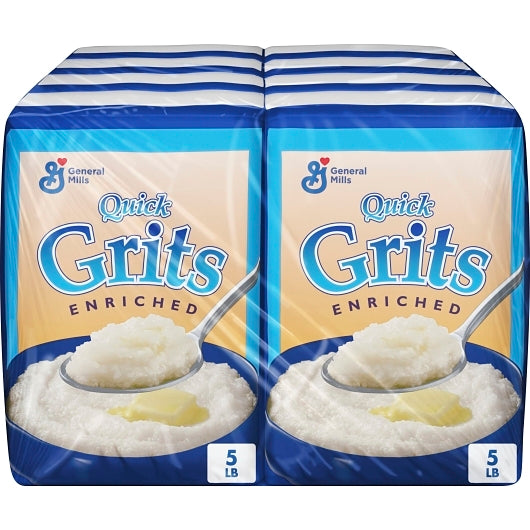 Quick Grits White Pillsbury Quick Grits Bulk Enriched White Corn Cereal, 8 x 5 lb Case - Breakfast Foods