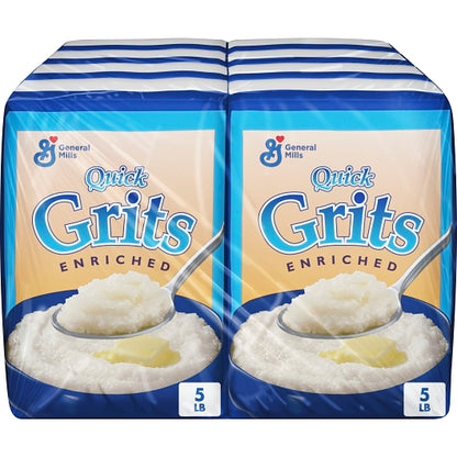 Quick Grits White Pillsbury Quick Grits Bulk Enriched White Corn Cereal, 8 x 5 lb Case - Breakfast Foods