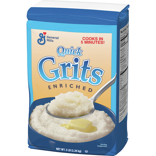 Quick Grits White Pillsbury Quick Grits Bulk Enriched White Corn Cereal, 8 x 5 lb Case - DOT product image 8