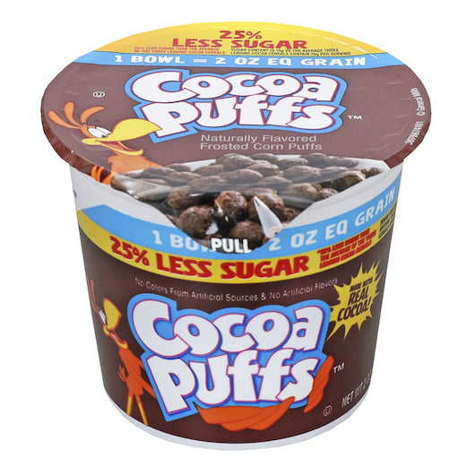 Cocoa Puffs 25% Less Sugar Cereal, 60 x 2 oz Case - DOT product image 2