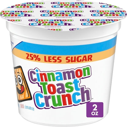 Cinnamon Toast Crunch 25% Less Sugar Cereal Single Serve, 60 x 2 oz Case - DOT product image 2