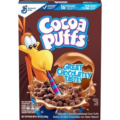 (Price/case)Cocoa Puffs 16000-15128 Cocoa Puffs Cereal Box 12-10 - DOT product image 2